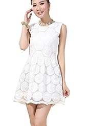 Floral Print Sheath Empire   Waistline Summer Polyester Fitted Sleeveless Mini Dress 