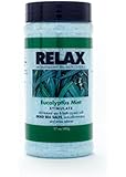 Eucalyptus Mint Aromatherapy Bath Salts -17 Oz- Natural Minerals for Soaking Aches, Pains & Stress Relief for Spa, Bath