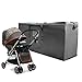 ilovebaby Stroller Travel Bag Backseat Organizer Car Organizer with Large Capacity- for Airport Security-Travel Secure-Water-Resistant,Color Black
