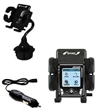 Archos Gmini XS 202 Auto Cup Holder with Car Charger - Uses Gomadic TipExchange