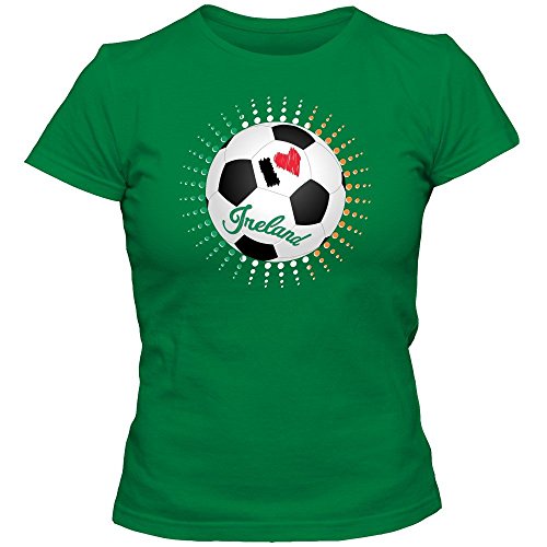Irland EM 2016 #6 T-Shirt | Éire | Fußball | Damen | The Boys in Green | Trikot | Nationalmannschaft, Farbe:Hellgrün (Kelly Green L191);Größe:XXL