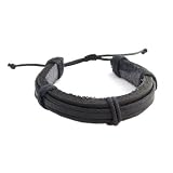 Hawaiian Black Leather Surfer Bracelet From Hawaii