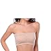 HOVEOX Women's Plus Size Strapless Stretch Seamless Padded Bandeau Tube Top Bra