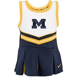 Nike Michigan Wolverines Infant Navy Blue Cheer Dress & Bloomers