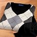 Argyle Silk/Cashmere V-Neck
