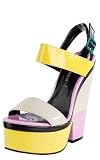 Iconic Patent Colorblock Chunky Heels SPRING