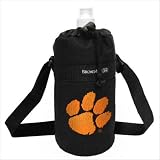 Clemson University Logo Tigers Water Bottle Holder and Bottle Sport Fitness Workout Gifts and Gift Ideas For Man Men Him Her Women Ladies Runners Joggers Sports OFFICIAL NCAA MERCHANDISE Waterbottle