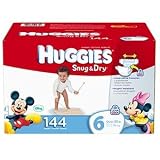 Huggies Diapers Size: 6; Quantity: 144 LeakLock protection, Large Adjustable Fasteners