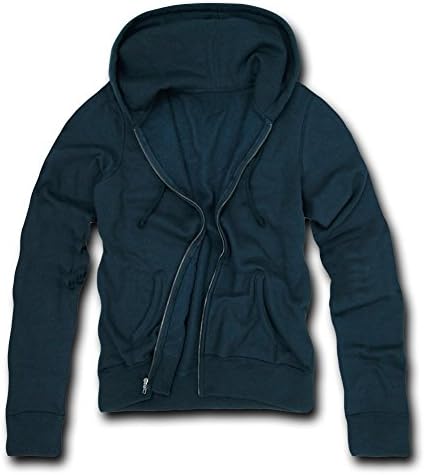 DECKY Navy Blue Classic fit full zip hoodie