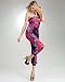 bebe Pleated Smock Print Jumpsuit bebe Pleated Smock Print Jumpsuit