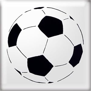 The Stencil Studio Football Reusable Stencil - A4 Size: Amazon.co.uk ...
