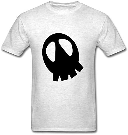 For Men Cotton Gray Customized Cool Diatinguish Half Skull With Sad Eyes Pirates! Shirts Medium