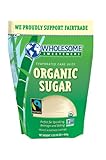 Wholesome Sweeteners Fair Trade Organic Sugar, 16-Ounce Pouches (Pack of 12)