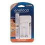 Sanyo Eneloop 2-AA NiMH Pre-Charged Rechargeable Batteries with USB Charger