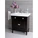 30 Single Bathroom Vanity in Dark Brown