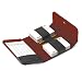 Black leather case containing two decks of cards, pencil and pad from Wolf Designs