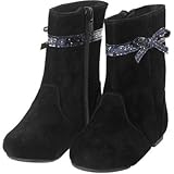 GYMBOREE(ジンボリー) リボントリムブーツ ブラック シューズ 17cm【並行輸入】