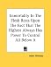 Books : Immortality In The Flesh Rests Upon The Fact That The Highest Always Has Power To Control All Below It