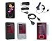 Premium Essential Accessory Bundle for Microsoft Zune 80GB 120GB: Black Leather Case + Black Silicon Skin Case + Clear Silicon Skin Case + Travel Ac Home Charger + Auto Dc Car Charger + High Speed USB Data Cable + Transparent Screen Protector