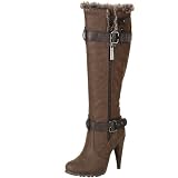 Dark Brown Knee High Fashion Boots