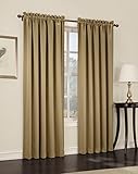 Sun Zero Barrow 54 by 84-Inch Room Darkening Curtain Panel, Taupe