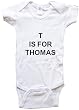 T IS FOR THOMAS - Name-series - White or Blue Onesie / Baby T-shirt