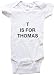 T IS FOR THOMAS - Name-series - White or Blue Onesie / Baby T-shirt