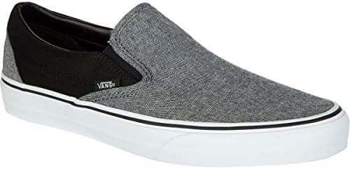 Vans Classic Slip-On Skate Shoe - Men's (C&C) Black/Pewter, Mens 9.0/Womens 10.5