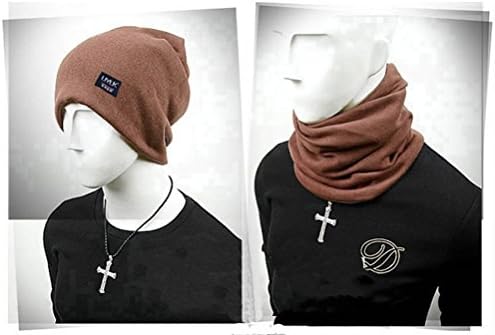 Cool Unisex Multifunctional Headwear Beanies Outdoor Warm Neck Gaiter for Cycling, Skiing and Daily Wear (Brown)