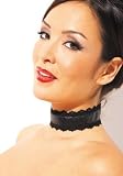 Allure Lingerie CH-105XO Leather And Lace Choker(As Shown-One img