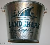Review   / Landshark Beer Ice Galvanized Steel Pail Bucket