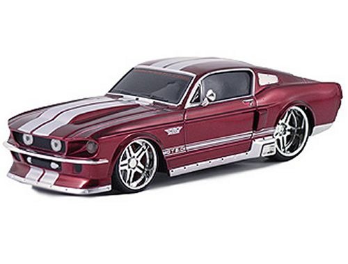 Remote Control 1967 Ford Mustang GT Red Car RC 1:24