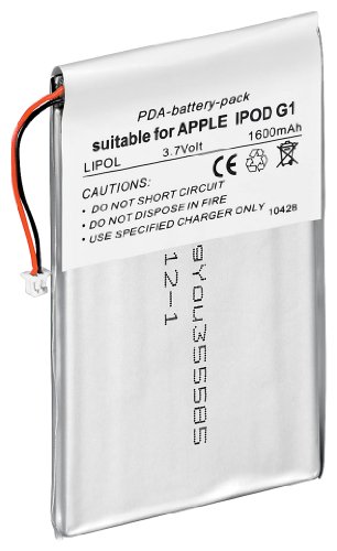 Wentronic Ersatzakku f&uuml;r Apple iPod 1G/2G (1600mAh) Preisvergleich