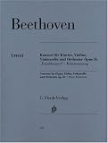 Produkt-Bild: Konzert C-dur op. 56 f&uuml;r Klavier, Violine und Violoncello mit Begleitung des Orchesters [Tripelkonzert]; Klavierauszug und Stimmen