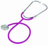 Veridian 05-12308 Prism Series Aluminum Single Head Nurse Stethoscope, Magenta