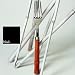 image and picture of Sabre Bamboo Black Ladle - 10 1/2 in./BAMBOO6NO