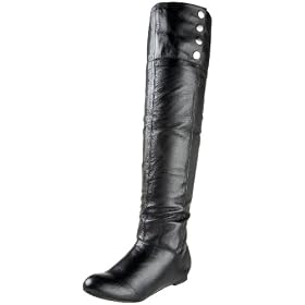 Chinese Laundry Ladies Trust Me Leather Flat Boot by Chinese Laundry