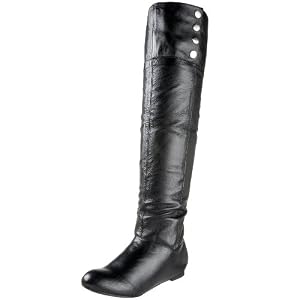 Chinese Laundry Ladies Trust Me Leather Flat Boot by Chinese Laundry