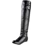 Chinese Laundry Women's Trust Me Leather Flat Boot,Black,7 M US