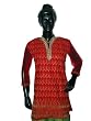 Designer Kurtis-ferrari Red Womens Summer Clothing Cotton Tunic Tops Small Size