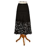 Silver Coins Tiered Skirt (Petite, Tall & Misses Sizes XS-3X)
