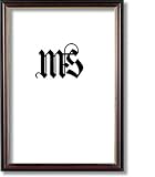 8x12 8 x 12 Frame for Picture Photo or Diploma, Mahogany and Gold, style #607