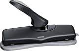 Stanley Bostitch 3-Hole Adjustable Hole Punch with Swivel Handle, 20 Sheet Capacity, Black (HPK3-ADJ)