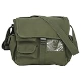 Urban Explorer Black Canvas Shoulder Bag