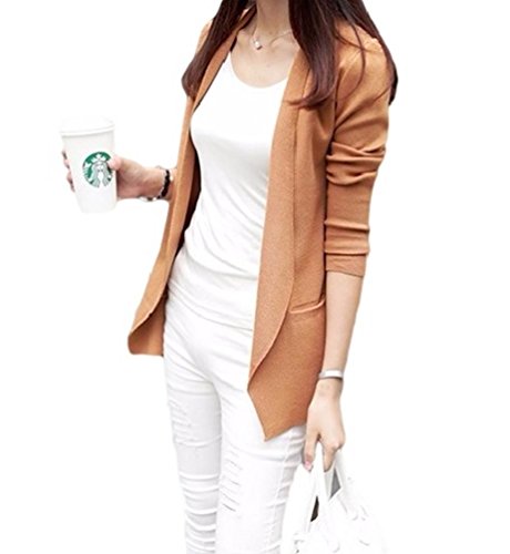 Sta.ANA(サンタ・アナ）レディース カーディガン ロングカーディガン ジャケット風 羽織り ロング シンプル 丈長め  選べる4色 フリーサイズ