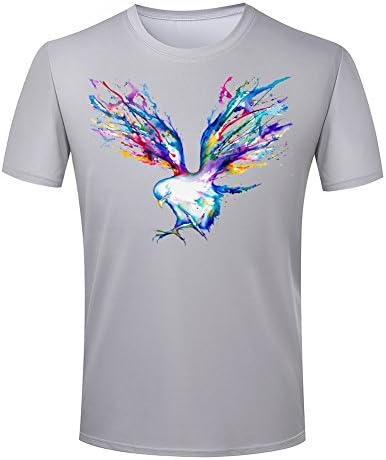 The Mountainbank original T-Shirt original Mens Round Neck T Shirt silver hawk T-Shirt