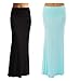 Dinamit Jeans 2 Pack Women's Rayon Spandex Maxi Skirt