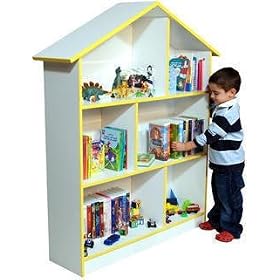 Venture Horizon Kids' Bookcase and Dollhouse 5010 (White) (55h x 45w x 12d)