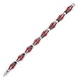 8" Red Stingray Link Bracelet