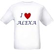 I LOVE ALEXA - Name-series - White T-shirt